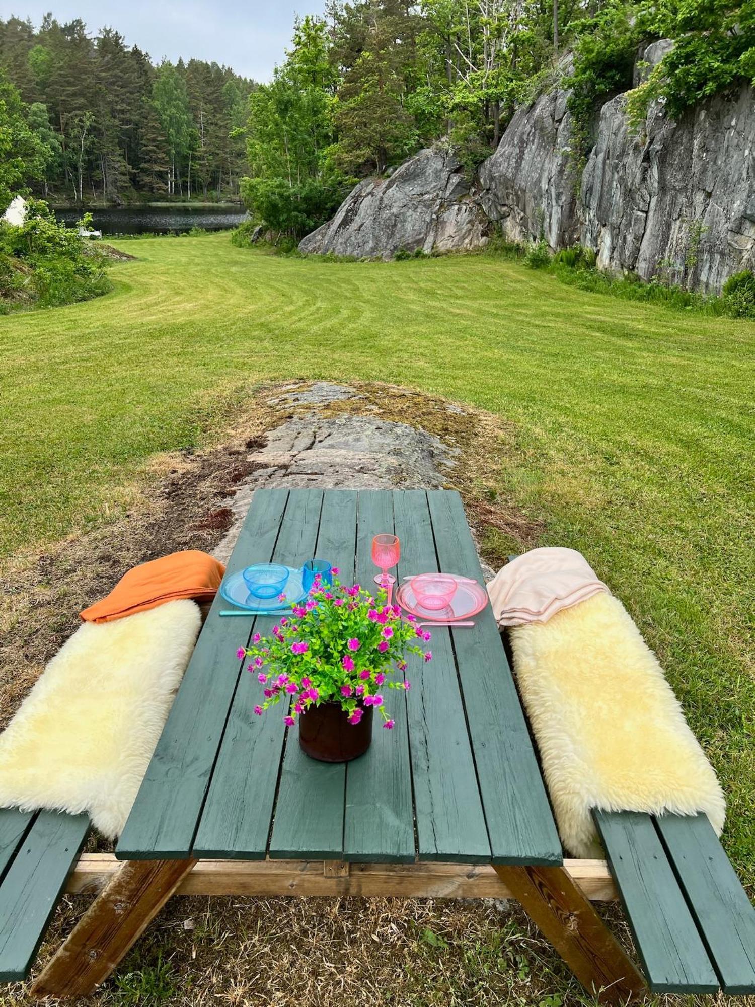 Hommen Gard Glamping Hotel ริเซอร์ ภายนอก รูปภาพ